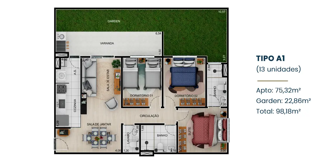 A1 – Residencial Heron Blanc em Guaratinguetá
